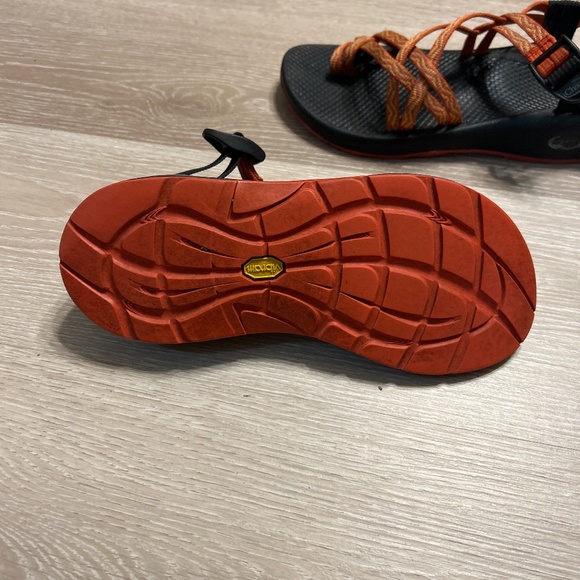 Chaco ZX/2 Yampa Vibram Orange Stappy Hiking Sandal Sz 8.5 - Picture 5 of 7